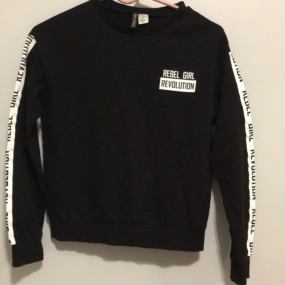 Rebel girl revolution crew neck